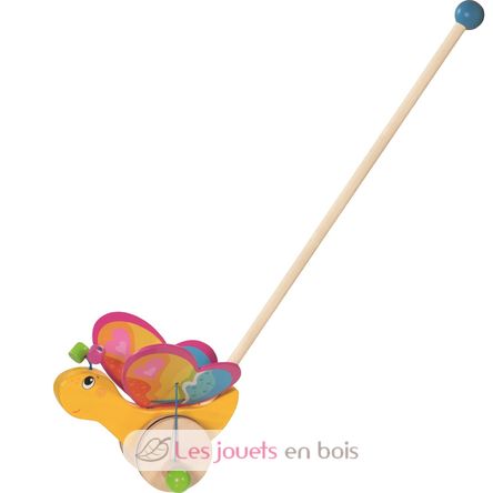 Labelle la farfalla da spingere in legno GK54841 Goki 2