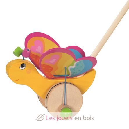 Labelle la farfalla da spingere in legno GK54841 Goki 1