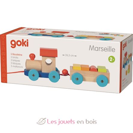 Treno in legno Marsiglia GK55830 Goki 4