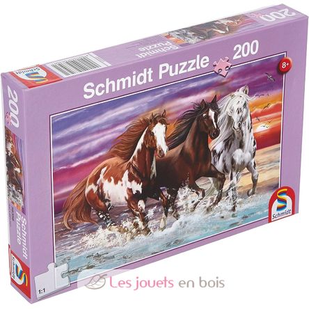 Puzzle Trio di cavalli selvaggi 200 pezzi S-56356 Schmidt Spiele 1