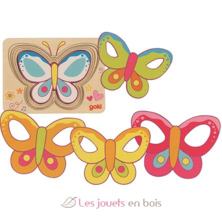 Puzzle farfalla GK57305 Goki 1
