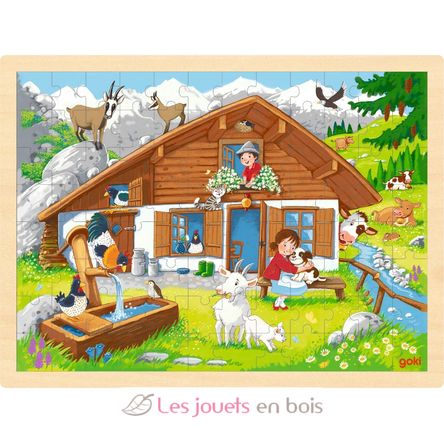 Puzzle Sull'alpeggio GK57381 Goki 1