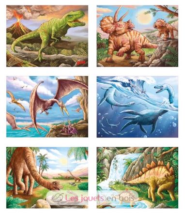 Puzzle a cubo di Dinosauro GK57388 Goki 2