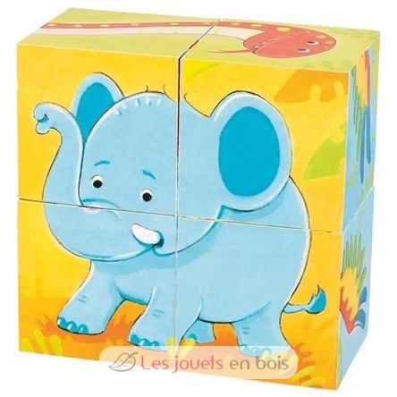 Cube puzzle animali selvaggi GK57434 Goki 1