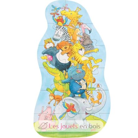 Puzzle a piramide di animali XXL GK57437 Goki 1