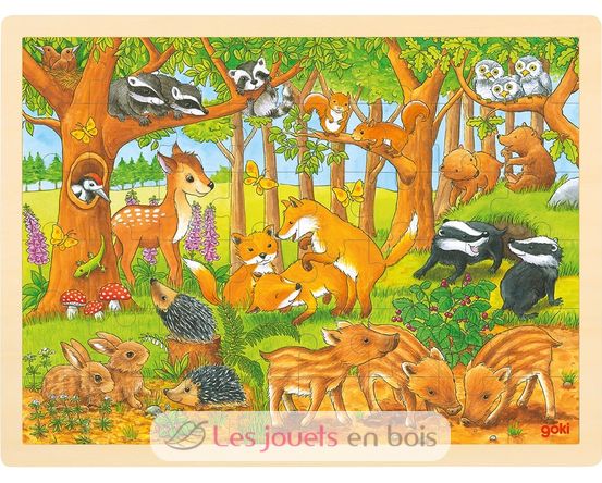 Puzzle animali della foresta GK57734 Goki 1