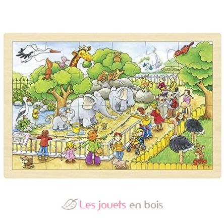 Puzzle visita allo zoo GK57808 Goki 1