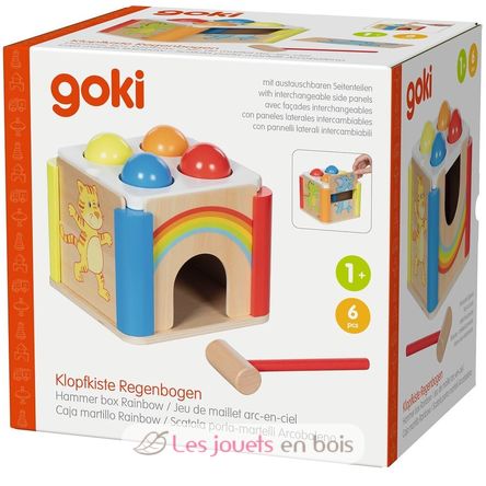 Scatola porta-martelli arcobaleno GK58297 Goki 7