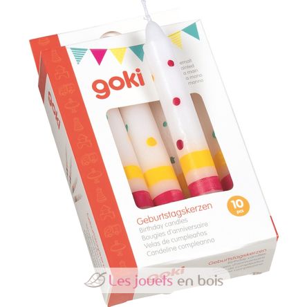 Set di 10 candele di compleanno GK60855 Goki 1