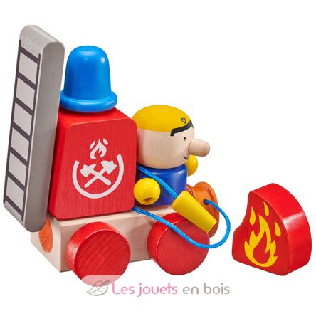 Veicolo dei vigili del fuoco, con velcro 7 pz SE62077 Selecta 1