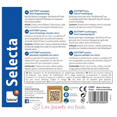Camion in legno, con velcro 5 pz SE62080 Selecta 5