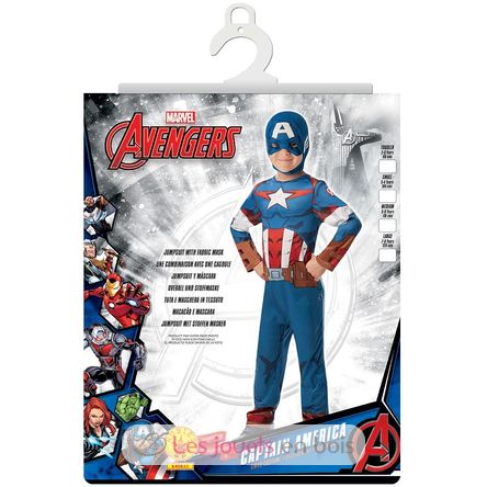 Costume per bambini Captain America, 7-8 anni R640832-T78 Rubies 3