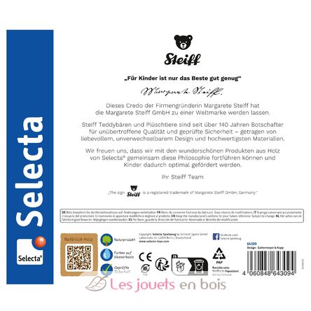 Pannello per attività motorie Orso Steiff SE64309 Selecta 5