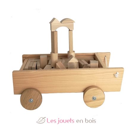 Carrello con blocchi di legno EG700107 Egmont Toys 1