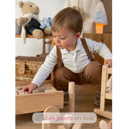 Carrello con blocchi di legno EG700107 Egmont Toys 3