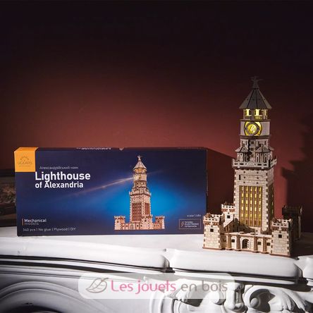 Faro di Alessandria modello meccanico U-70254 Ugears 9