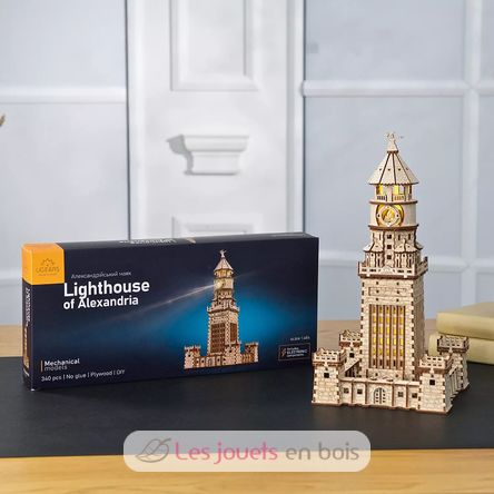 Faro di Alessandria modello meccanico U-70254 Ugears 10
