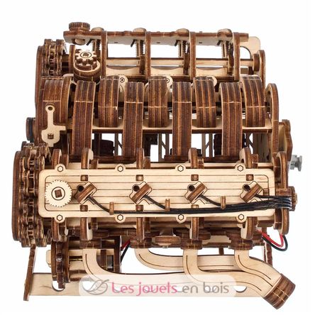 Motore V8 modello meccanico U-70264 Ugears 4