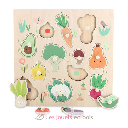 Puzzle in legno Verdure dell'orto V7101 Vilac 1