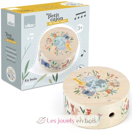Tamburo cajon animali del mondo Sarah Betz V7113 Vilac 6