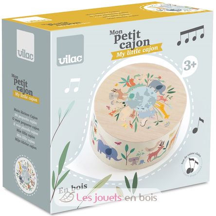 Tamburo cajon animali del mondo Sarah Betz V7113 Vilac 5