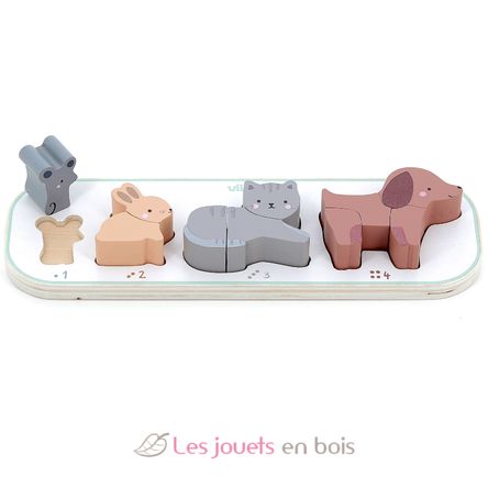 Puzzle di apprendimento - Contare gli animali V7118 Vilac 1