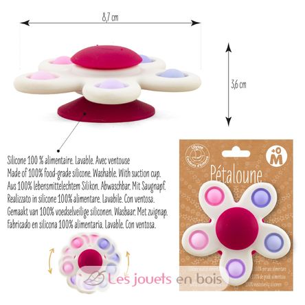 Spinner sensoriale fiore bianco UL7127 Ulysse 3