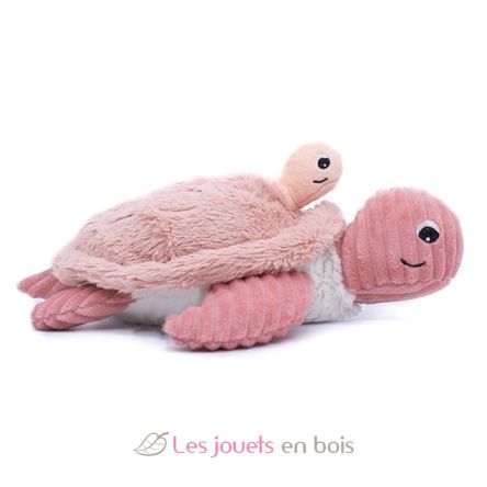 Peluche tartaruga mamma baby rosa DE73501 Les Déglingos 2