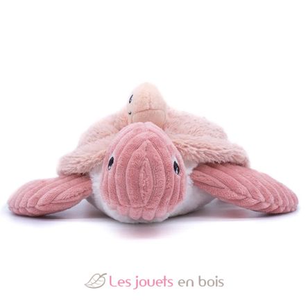 Peluche tartaruga mamma baby rosa DE73501 Les Déglingos 6