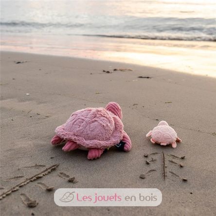 Peluche tartaruga mamma baby rosa DE73501 Les Déglingos 4