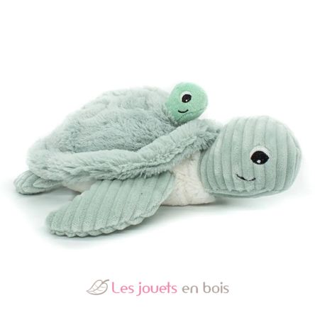 Peluche tartaruga mamma baby menta DE73503 Les Déglingos 1