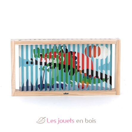 Puzzle 4D Animali V7427 Vilac 2