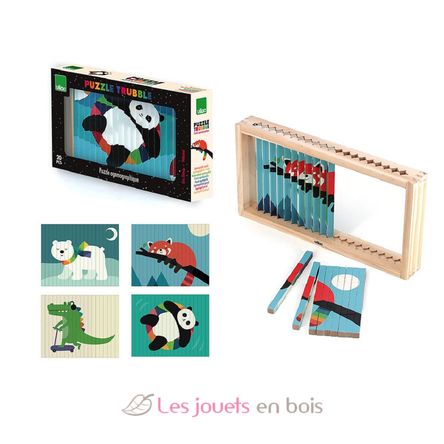 Puzzle 4D Animali V7427 Vilac 14