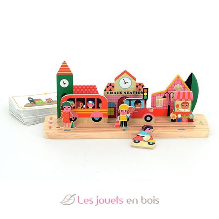 Gioco di logica in legno - La Città V7627 Vilac 3