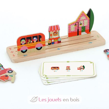 Gioco di logica in legno - La Città V7627 Vilac 5