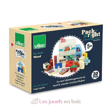 Gioco di logica in legno - Camion da trasloco V7635 Vilac 6