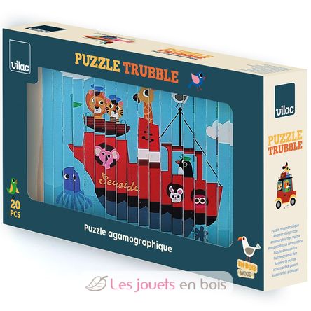Puzzle 4D Trasporti V7639 Vilac 1