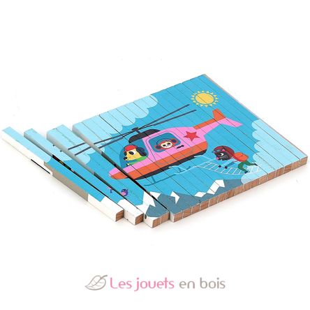 Puzzle 4D Trasporti V7639 Vilac 12
