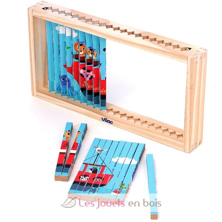 Puzzle 4D Trasporti V7639 Vilac 8