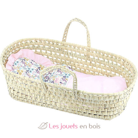 Culla per bambole 50 cm Liberty Rosa PE800118 Petitcollin 1