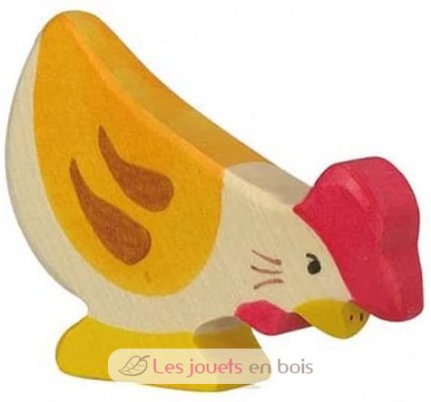 Figurina di gallina, beccante HZ-80016 Holztiger 1