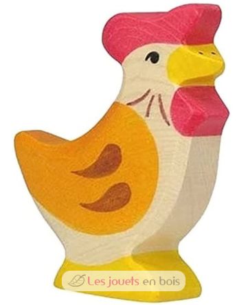 Figurina di gallina, in piedi HZ-80017 Holztiger 1