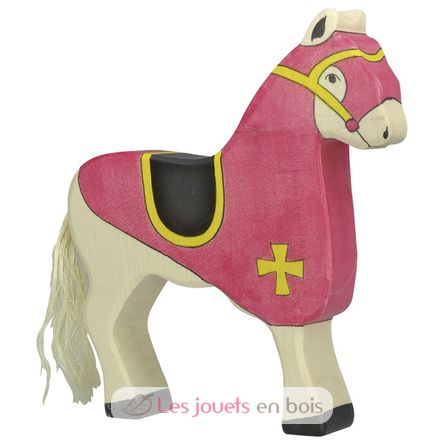 Figurina del cavallo del cavaliere rosso HZ-80248 Holztiger 1