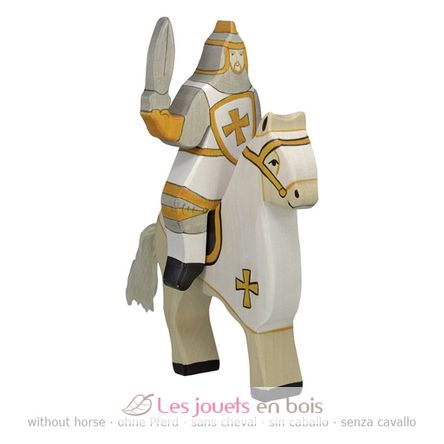 Figurina del Cavaliere Bianco con spada HZ-80256 Holztiger 1