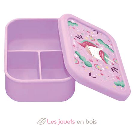 Scatola pranzo in silicone Sparkly l'unicorno SJ-SI0863 Sassi Junior 1