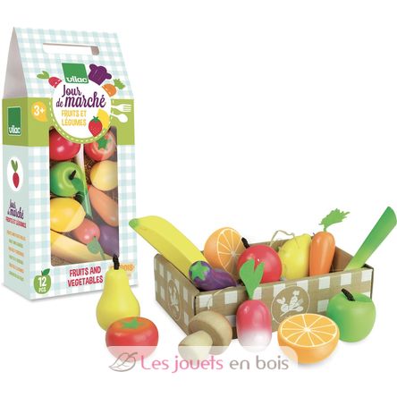 Set di frutta e verdura del giorno del mercato V8103 Vilac 1