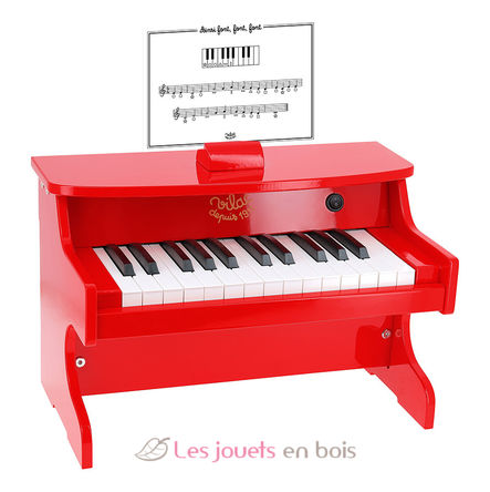 Pianoforte elettronico rosso V8372 Vilac 2