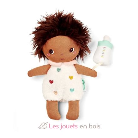 Bambola in tessuto Misha con culla portatile LL83723 Lilliputiens 3