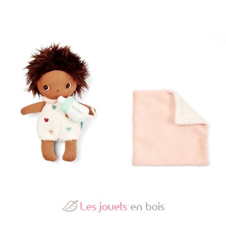 Bambola in tessuto Misha con culla portatile LL83723 Lilliputiens 4