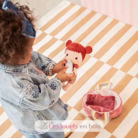 Bambola in tessuto Mio con culla portatile LL83725 Lilliputiens 2